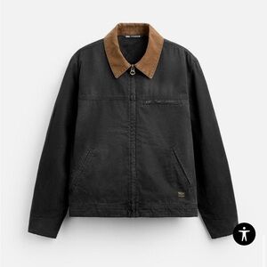 Zara Black and Brown Jackets & Coats